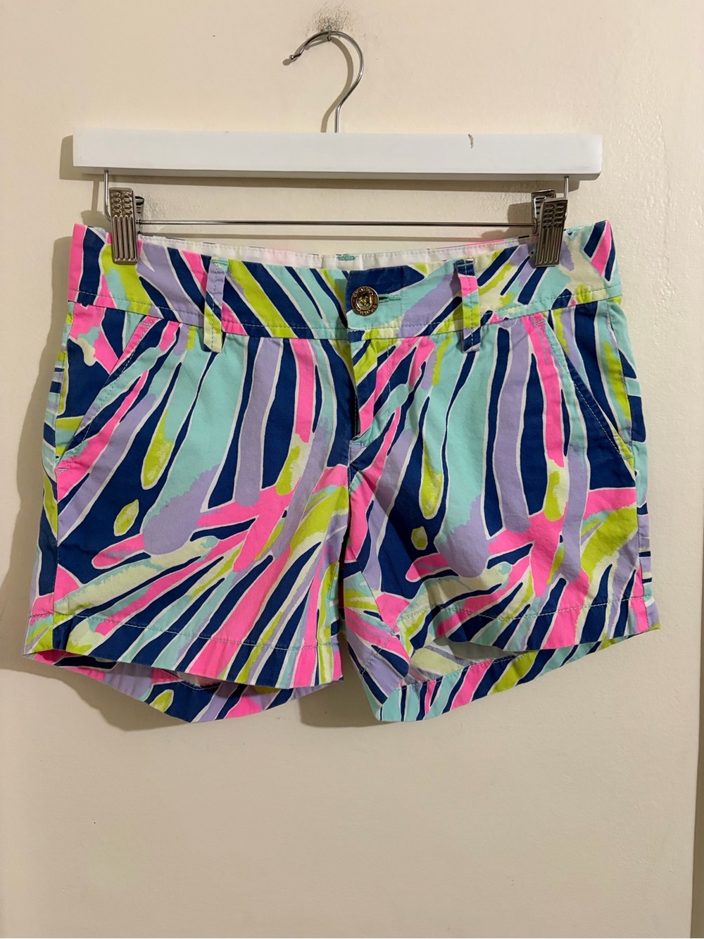 Lilly Pulitzer Neon Abstract Print Bermuda Shorts